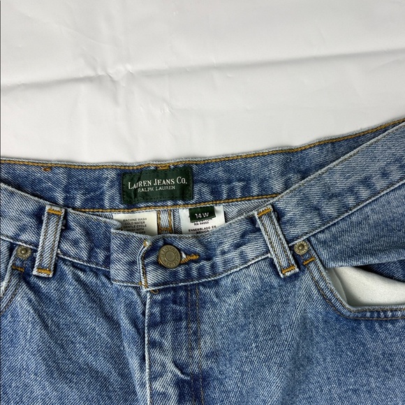 Ralph Lauren Light Blue Wide Leg Jeans - Picture 2 of 4